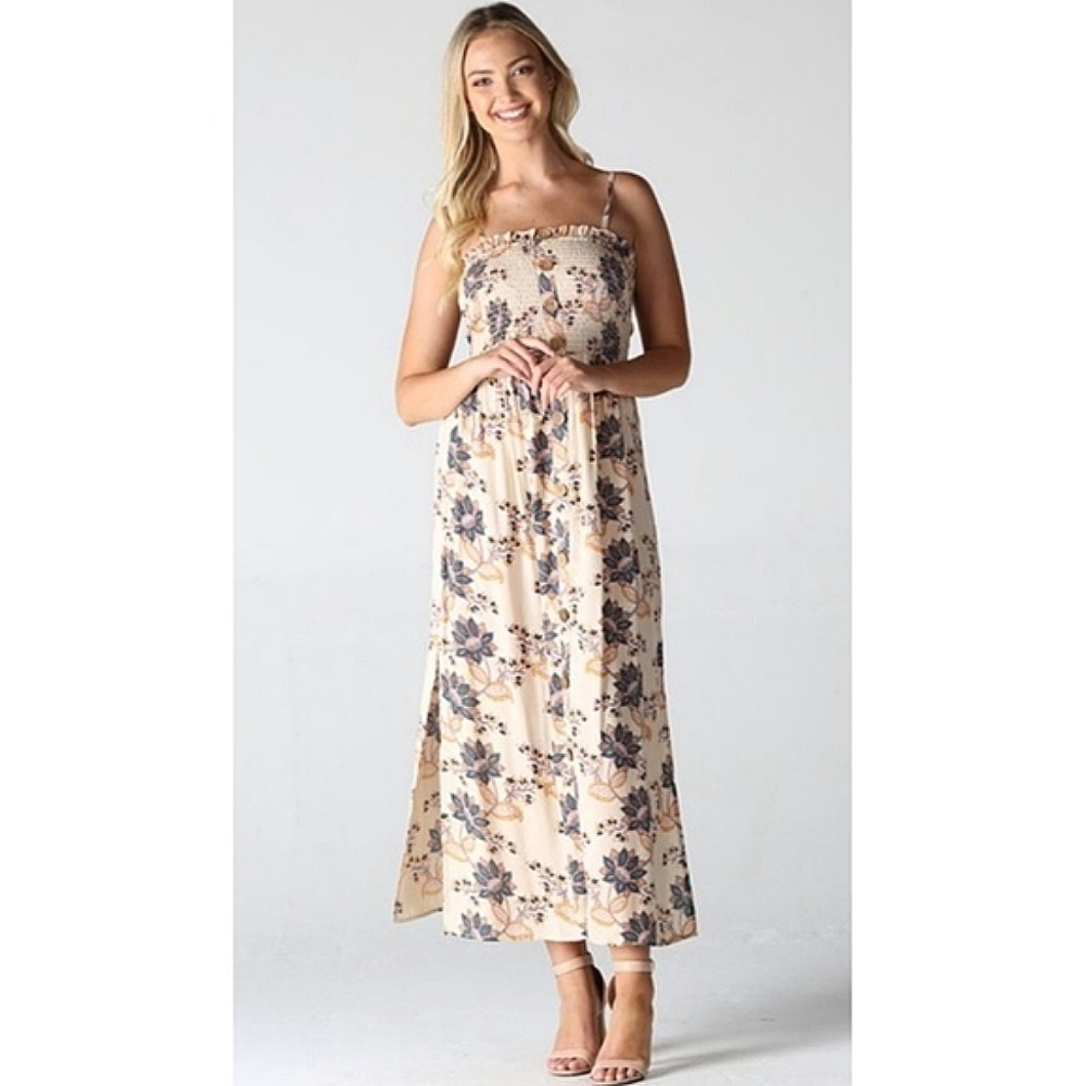 🆕🌿BOHO FLORAL MAXI DRESS🌿 - Picture 2 of 4